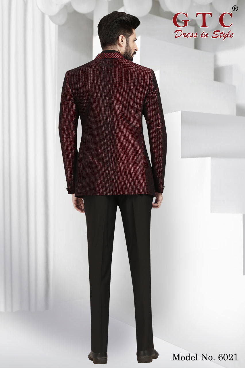 Maroon Party Wear Blazer - Dotted Imported Fabric, Customized Sizes Available | Stylish Design With Fancy Buttons, Pairs Well With Black Trousers