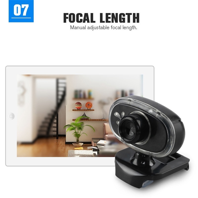 Built-in Sound Absorption Microphone Hd Webcam 12m Pixels 360 Degree Rotation Computer Web Camera A881