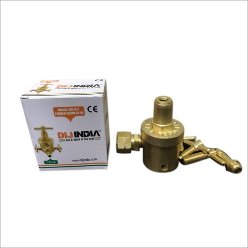 Brass Gas Regulator - Low Pressure, 5-10 Bar Rated Flow 0.4 | Manual Operation, Single Stage, Durable Material