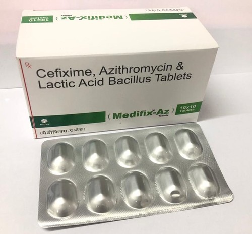 Cefixime + Azithromycin With Lb Tablet Ingredients: Antibiotic Drug