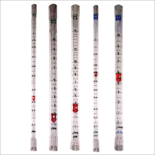 Cascade Flowmeter - Borosilicate Glass 15mm x 230mm | Calibrated for L/min Oxygen, Rapid Response Float, ISO 5358 Conformity, Colour Coded for Anaesthetic Gases, Anti-Static Option Available, Custom Logo Printing
