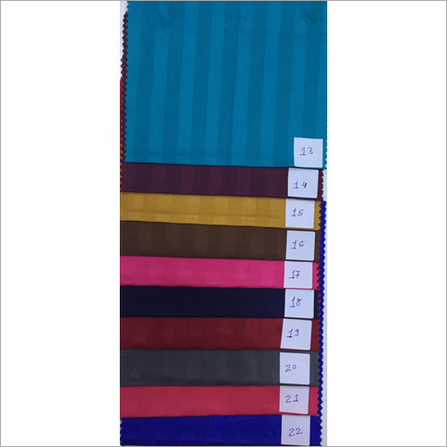 Cotton Plain Stripes Fabric - 100% Cotton, Available in Various Sizes and Colors | Lightweight, Soft Texture, Tear Resistant, Colorfast, Sweat Absorbent