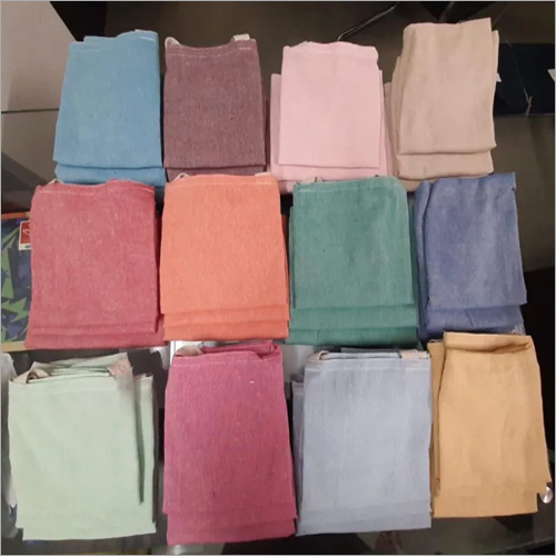 पुनर्नवीनीकरण रंगीन कपास कैरी बैग