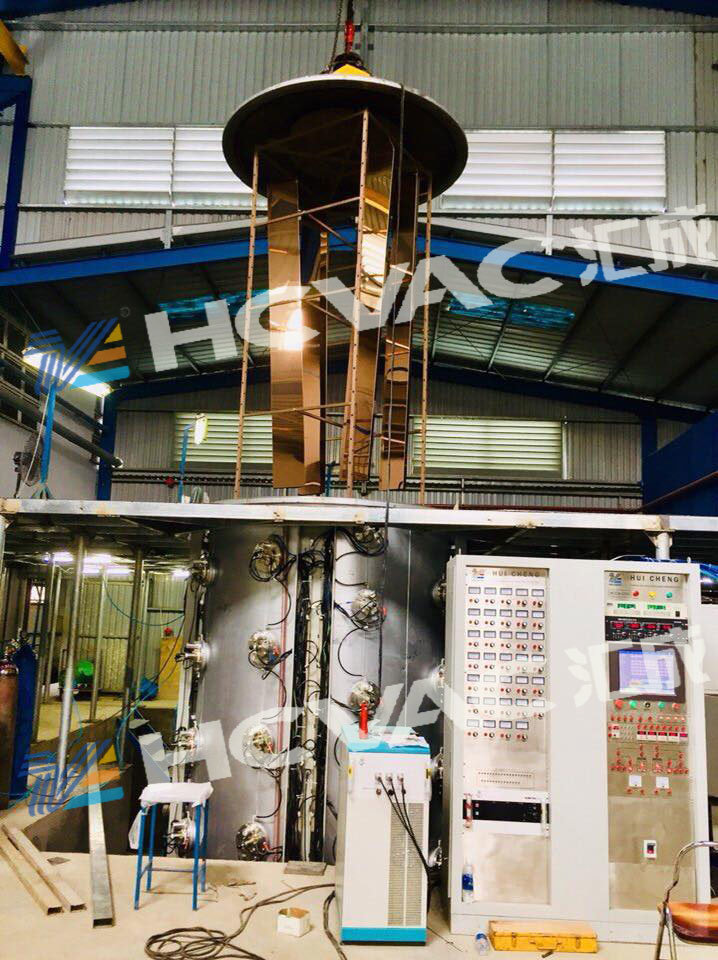 Hcvac Big Size Stainless Steel Furniture Gold Pvd Vacuum Plating Machine