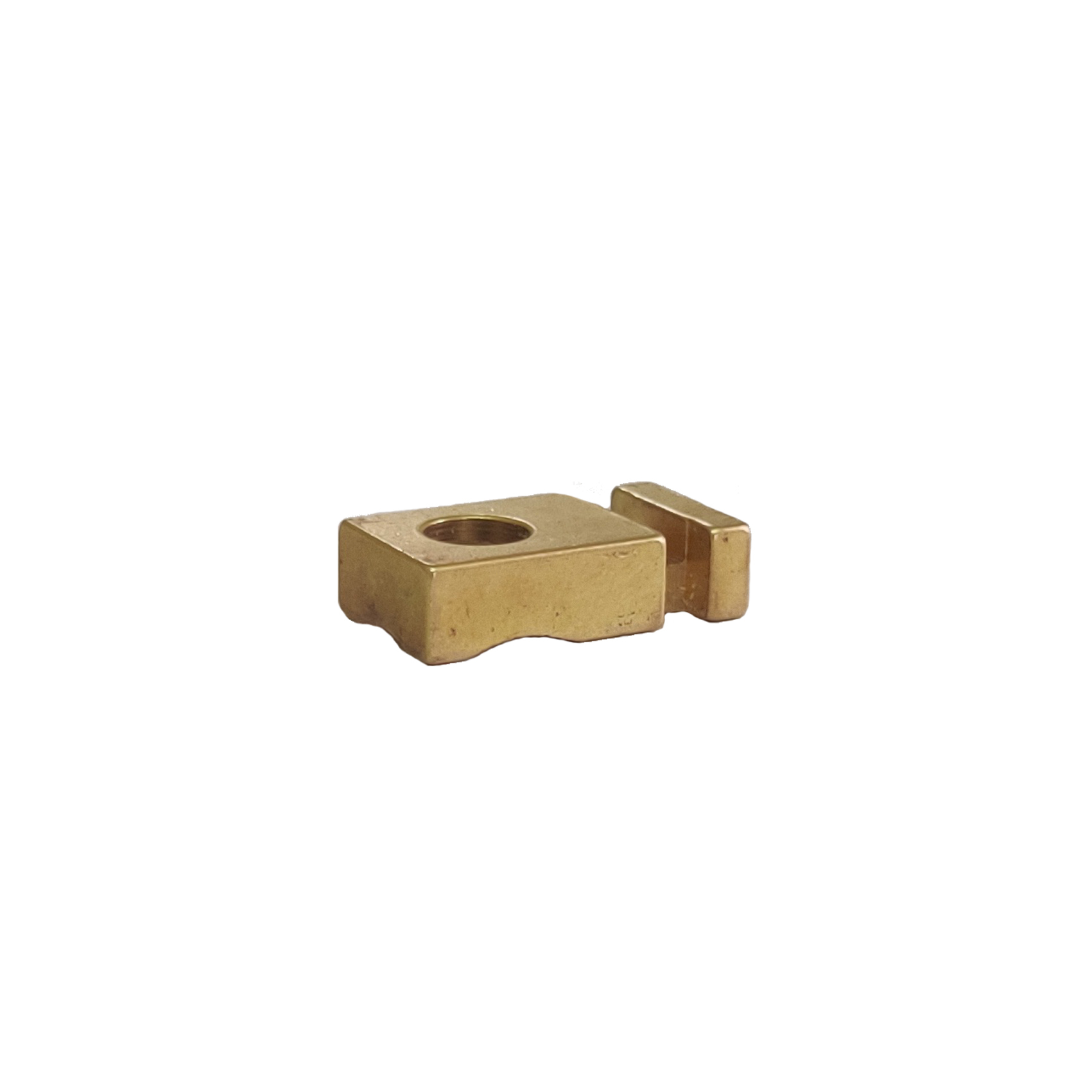 Brass Fixture - 18.5x5x10 Cm, Gold Finish | Precision Engineered, 6.6 Gram, 0.2 Tolerance