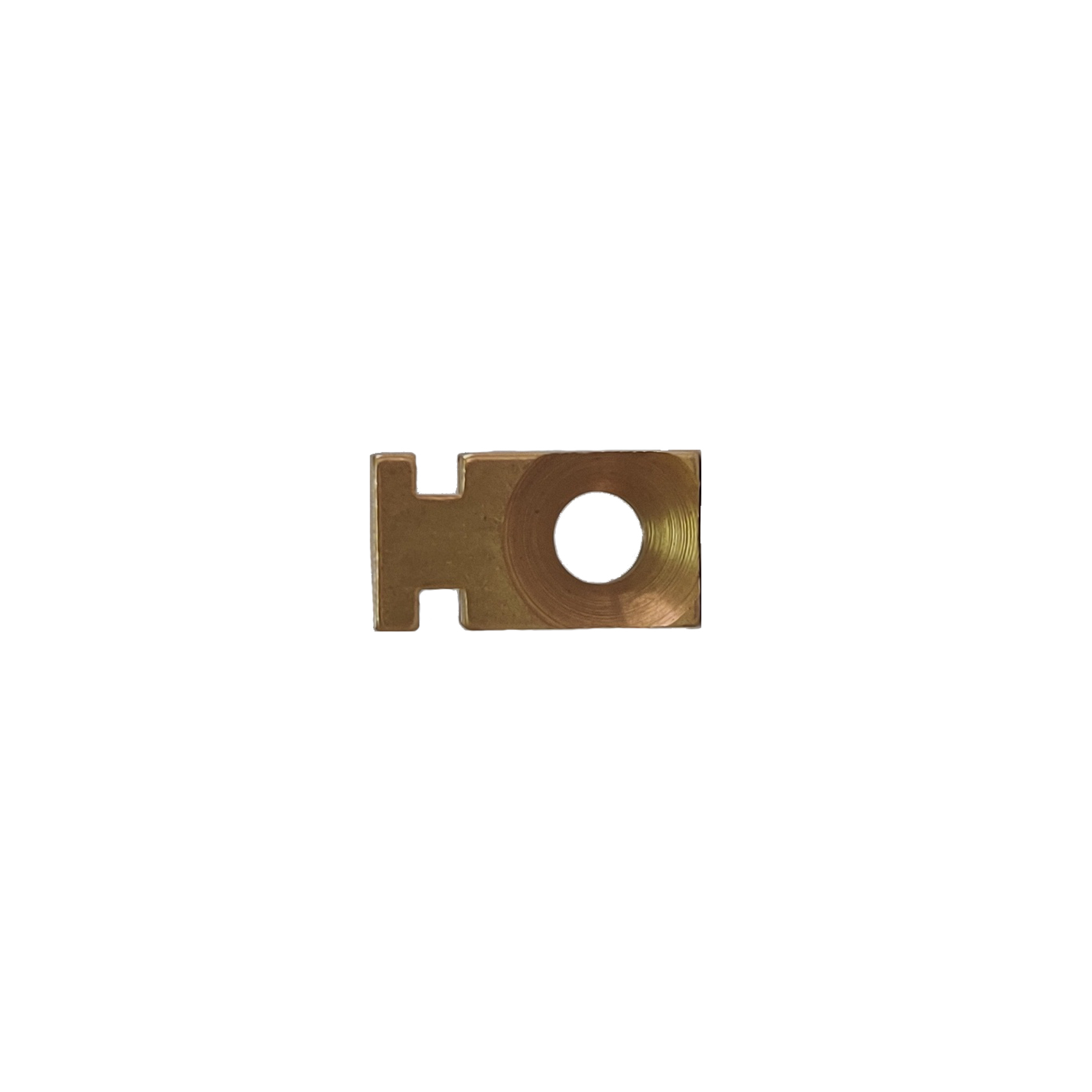 Brass Fixture - 18.5x5x10 Cm, Gold Finish | Precision Engineered, 6.6 Gram, 0.2 Tolerance