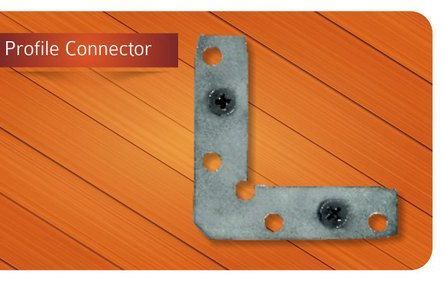 Profile Connector - Nickel Coated, 2.5 Mm Thickness | Universal Size, High-quality Steel Material