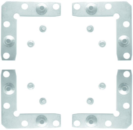 Profile Connector - Nickel Coated, 2.5 Mm Thickness | Universal Size, High-quality Steel Material