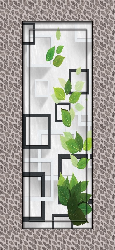 Door Laminated Print Paper - 70 Gsm, 39x84 Inches Matte Brown Laminated Door Print | Waterproof, Stylish Design, Digital Print Finish