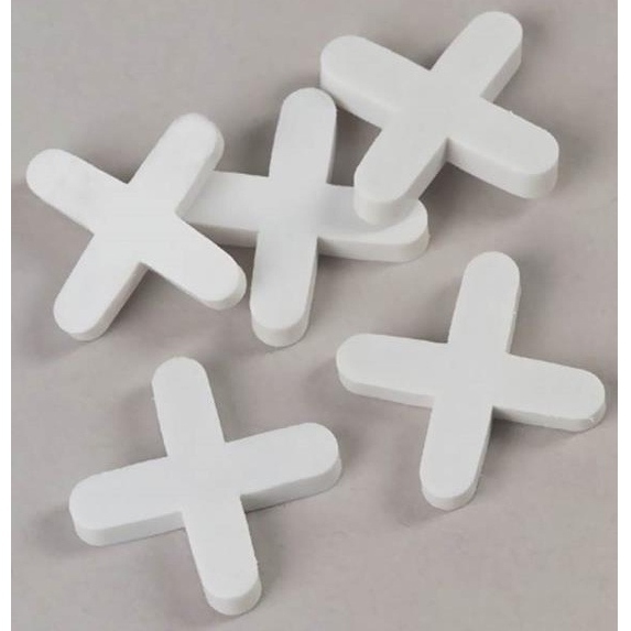 Hdpe Tile Spacer 1 Mm To 10 Mm - White Long Round Shape, Hdpe Material | Ideal For Tile Installation, Wall And Floor Spacer Usage