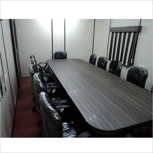 Industrial Portable Conference Cabin - Steel, 6055 mm Length x 2435 mm Width x 2896 mm Wall Height, Metal Floor, Alloy Aluminum & Steel Door | Uses: Guard House, Office, Warehouse