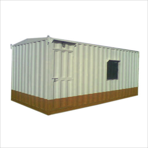 Prefabricated MS Porta Cabin - Steel Frame, White Finish | Alloy Aluminum & Steel Doors, Versatile Office, Carport, Workshop Use