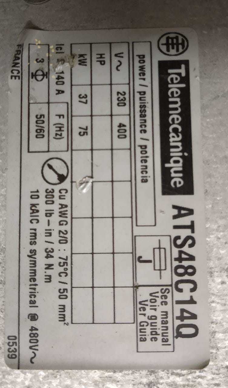 Telemecanique Soft Starter Ats48c14q
