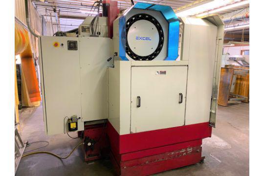 Excel Model Pmc5-t18 Vertical Machining Center - 20.1" X-axis Travel, 16.1" Y-axis Travel, 18.1" Z-axis Travel | Red, Automatic Operation, 7.5 Hp Cnc Technology, 660 Lbs. Table Load Capacity, 18 Tool Magazine Capacity