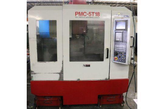 Excel Model Pmc5-t18 Vertical Machining Center - 20.1" X-axis Travel, 16.1" Y-axis Travel, 18.1" Z-axis Travel | Red, Automatic Operation, 7.5 Hp Cnc Technology, 660 Lbs. Table Load Capacity, 18 Tool Magazine Capacity
