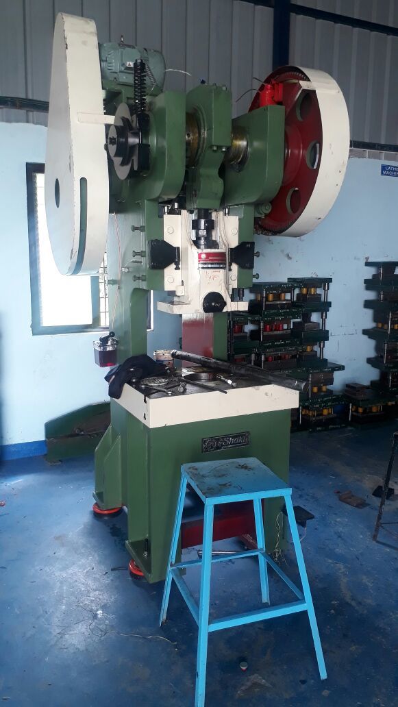 Power Press - 50 Ton C-frame Mechanical Press | Green Ms Sheet Metal, 1 Year Warranty, Auto Mobile Zone Usage, 2550 Kg Weight