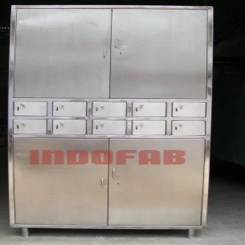 Stainless Steel Apron Locker - Finish: Polish
