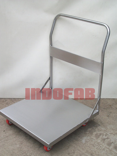 Polish Stainless Steel Platform Trolley