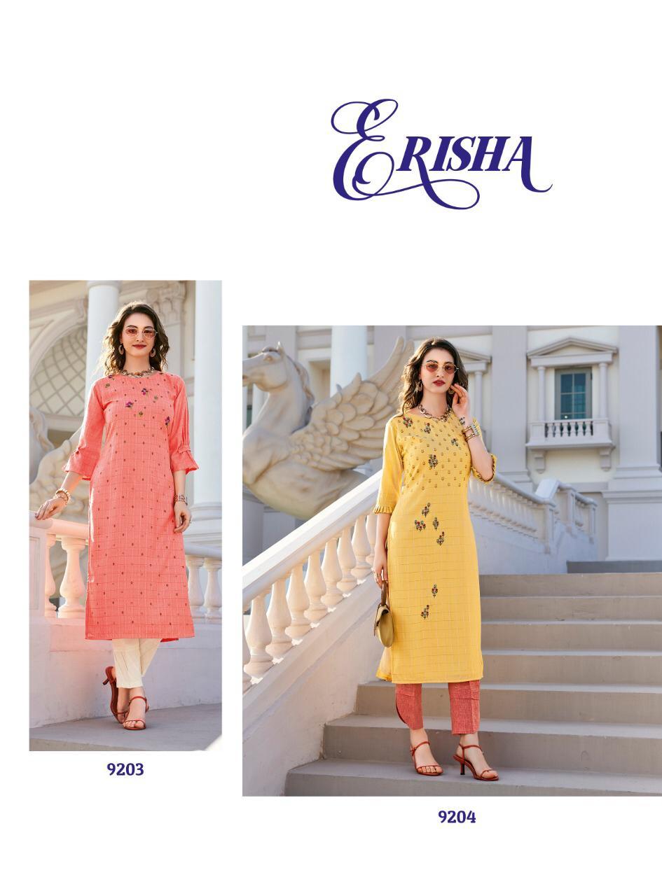 Ladies Flavour Kurti - Rayon Lurex With Foil Print, Handwork & Embroidery | Washable, Sizes L(40) To 3xl(46), Suitable For All Seasons