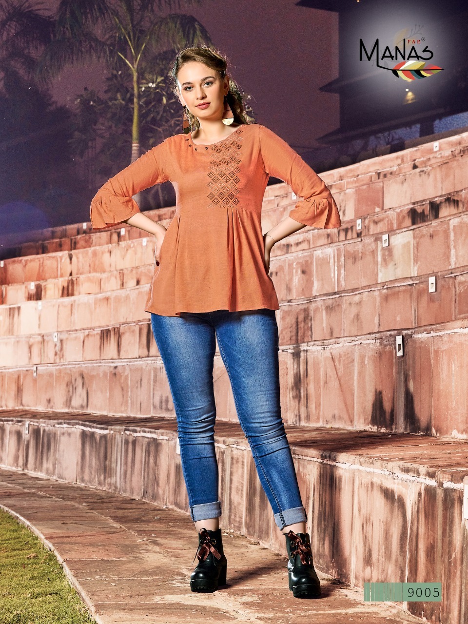 Manasv Ladies Kurti By Rim Zim - Milanz Viscous Reyon Fabric, Sizes M(38)-xxl(44), Embroidered Design, Length: 28 Inches, Washable For All Seasons