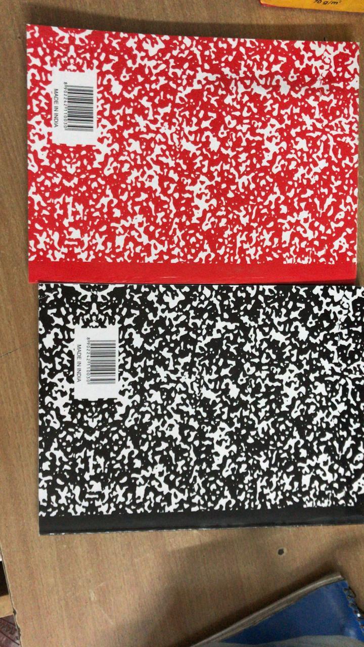 Composition Book - Paper & Cardboard, 9.75x7.5 Inches, Durable Cardboard Cover With Speckled Design, Lightweight Wide Ruled Pages For Education & Journaling