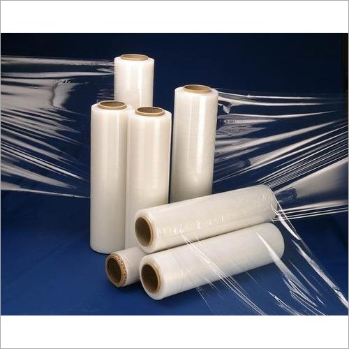 Stretch Film Roll - LLDPE Material, Various Sizes Available - Rigid, Transparent Finish