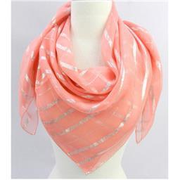 All Shiny Square Lurex Chiffon Silk Scarves