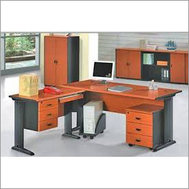 Wooden Office Table - Solid Wood, Indoor Furniture, Multicolor Finish | Durable And Polished Design, Perfect For Modern Workspaces