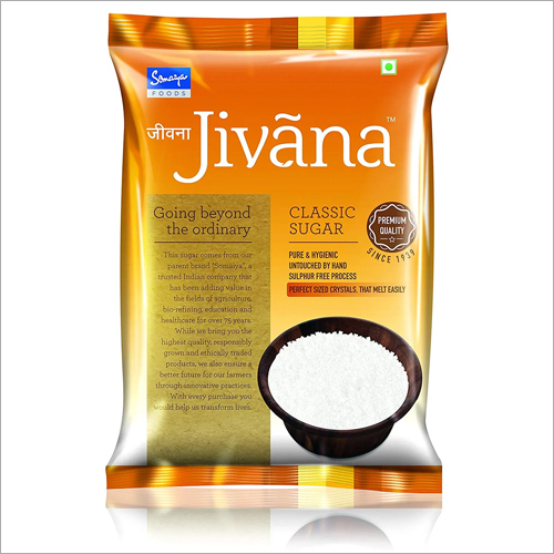Jivana Classic Sugar - High Purity Granulated Sugar, White Color With Sweet Flavor | Easily Melting Crystals For Nutritional Sweetness