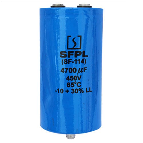 Power Dc Capacitor - 450v, 4700î¼f | Compact, Light Weight, High Temperature Operation Up To 105â°c, Anti-corrosive Terminals