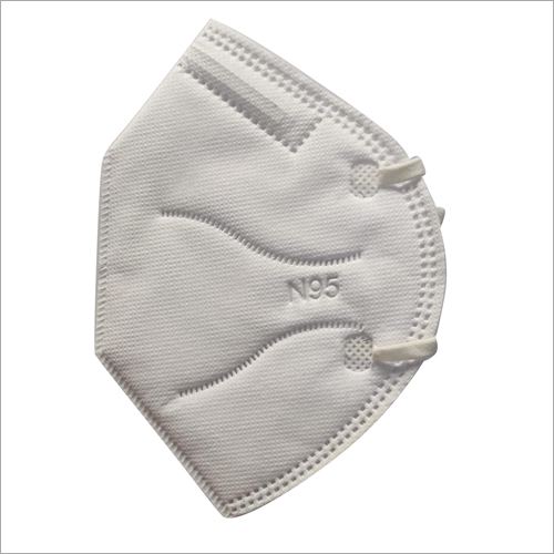 N95 Face Mask - Standard Size, White | Unisex Protection For Hospitals, Clinics, Households From Germs And Pollutants