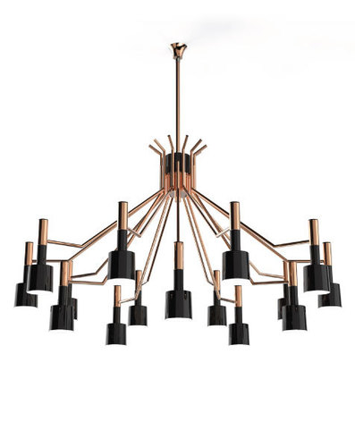 मैट ब्लैक विंस्टन झूमर