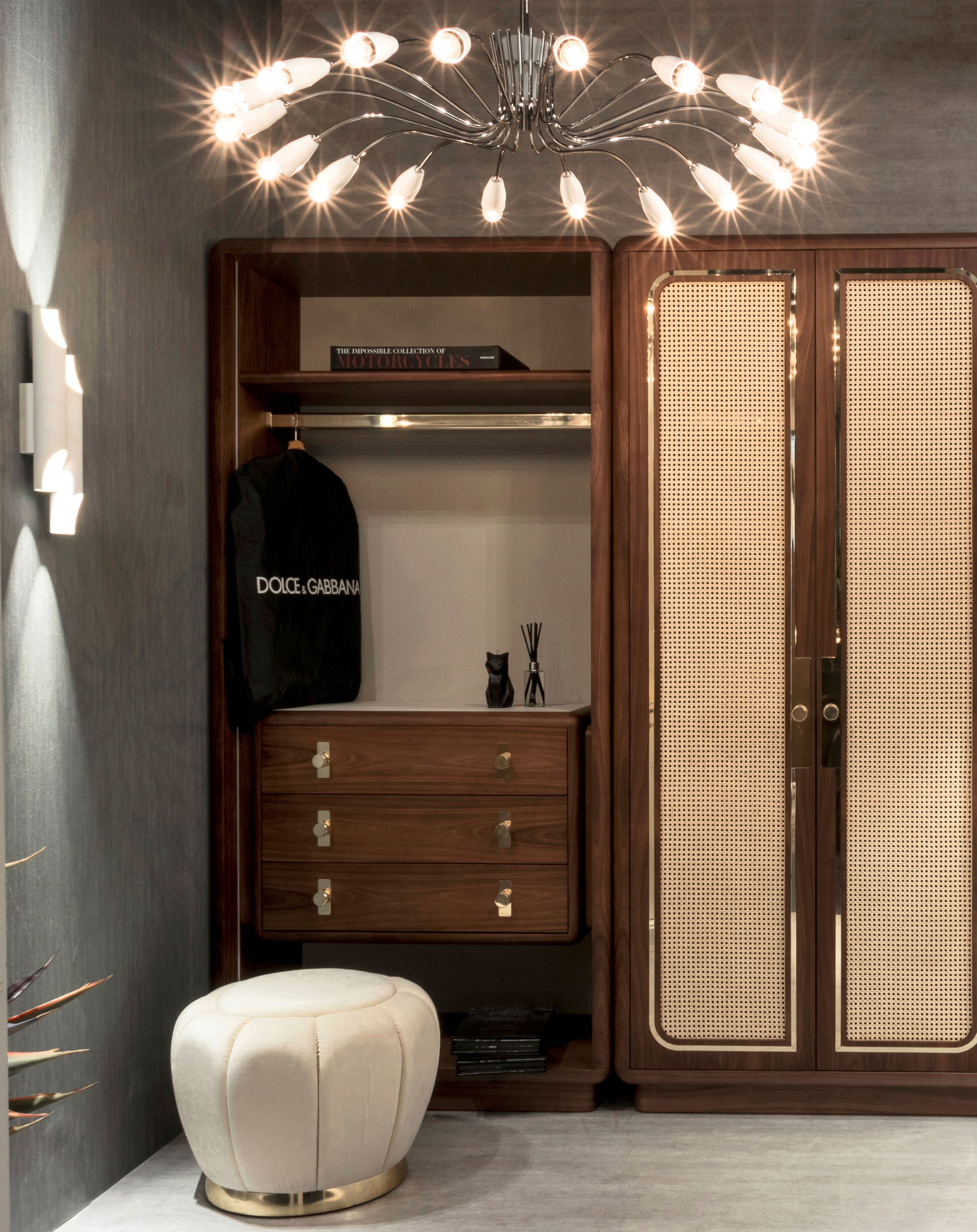 Gold Alpha Chandelier