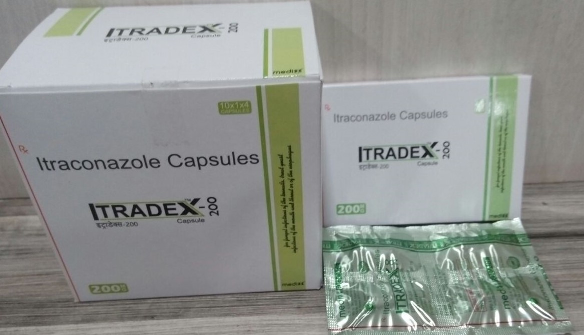 Itraconazole Capsule - 200 Mg, Anti-fungal Treatment For Adults | 20-30 Capsules, Store In Cool, Dark Place