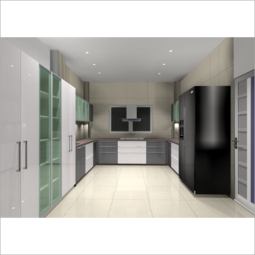 U Shape Modular Kitchen