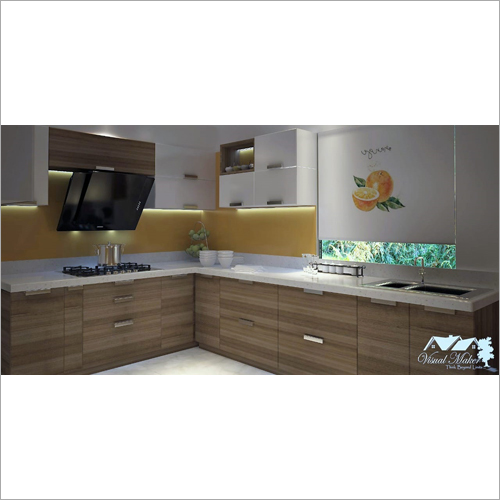 L Shape Modular Kitchen