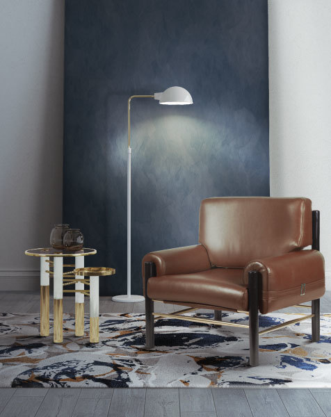 Matte Black Newton Floor Lamp