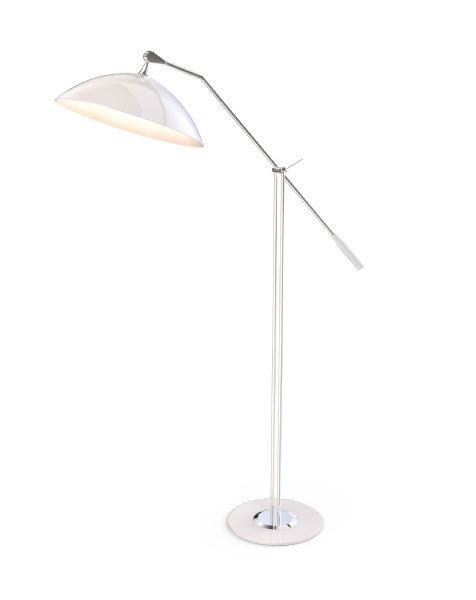 Matte Black Vats Floor Lamp