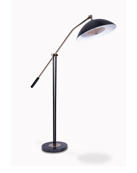 Matte Black Vats Floor Lamp