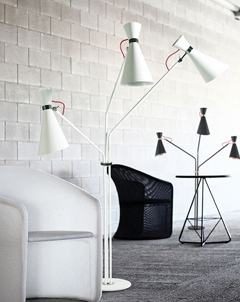 Matte Black Freddy Floor Lamp