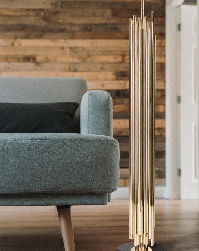 Matte Black Railey Floor Lamp