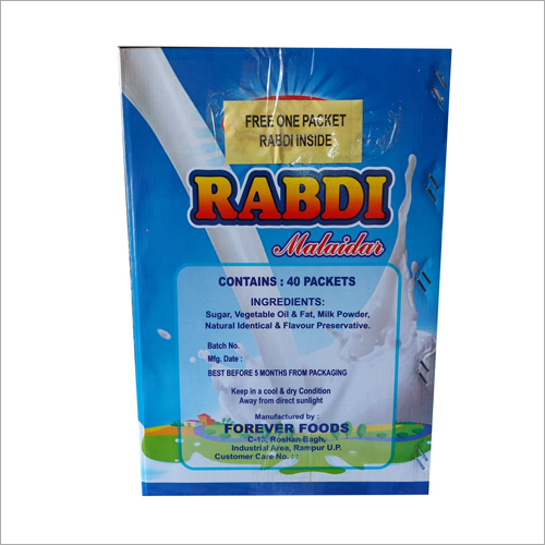 Flavoured Rabri Malai Additional Ingredient: Sugar