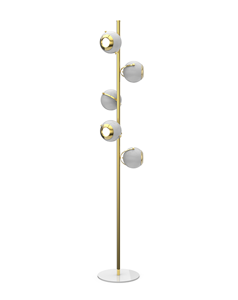 Matte Black Candice Floor Lamp