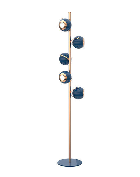 Matte Black Candice Floor Lamp