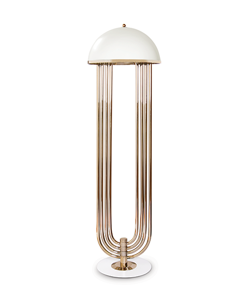 Matte Black Flare Floor Lamp