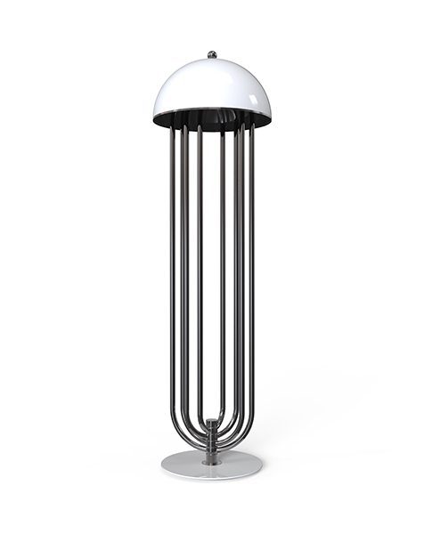 Matte Black Flare Floor Lamp
