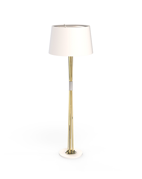 Matte Black Amace Floor Lamps