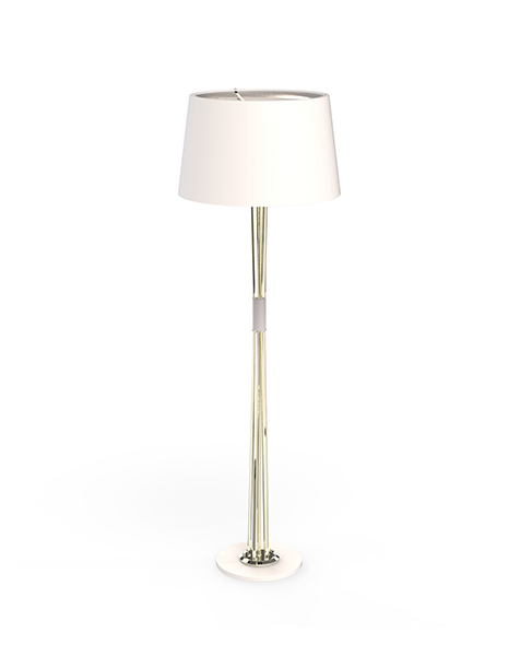Matte Black Amace Floor Lamps
