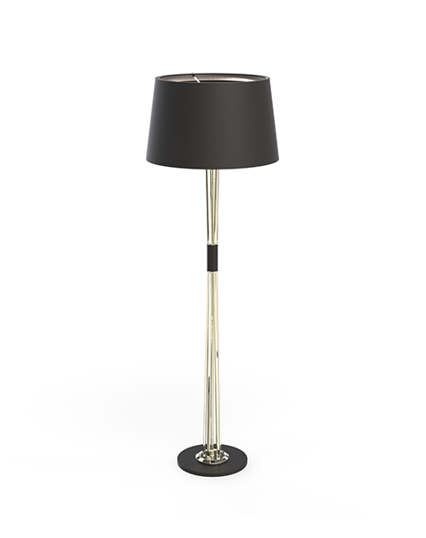 Matte Black Amace Floor Lamps
