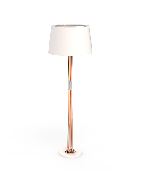 Matte Black Amace Floor Lamps